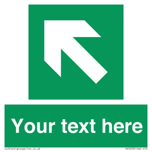 Custom Arrow Top Left Sign